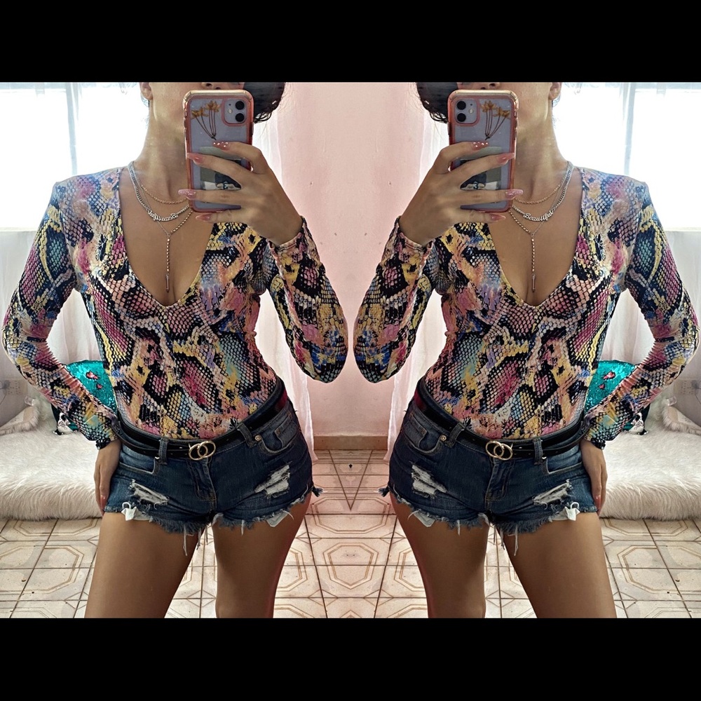 Snake print bodysuit - Picture 2 of 2